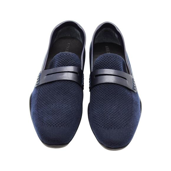 Harrys London Basel Knit Cotton Men's Loafers Blue - New $495 - Picture 4 of 9